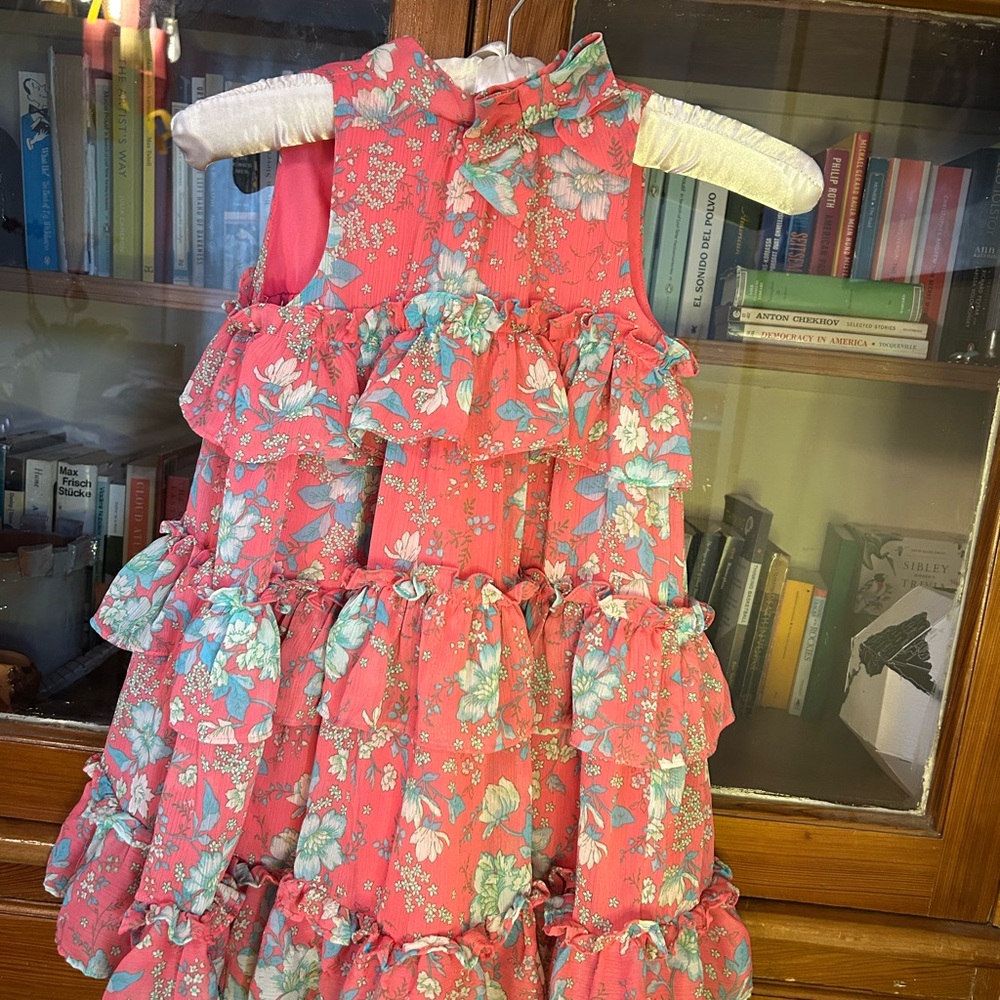 Janie and Jack Coral Floral Dress